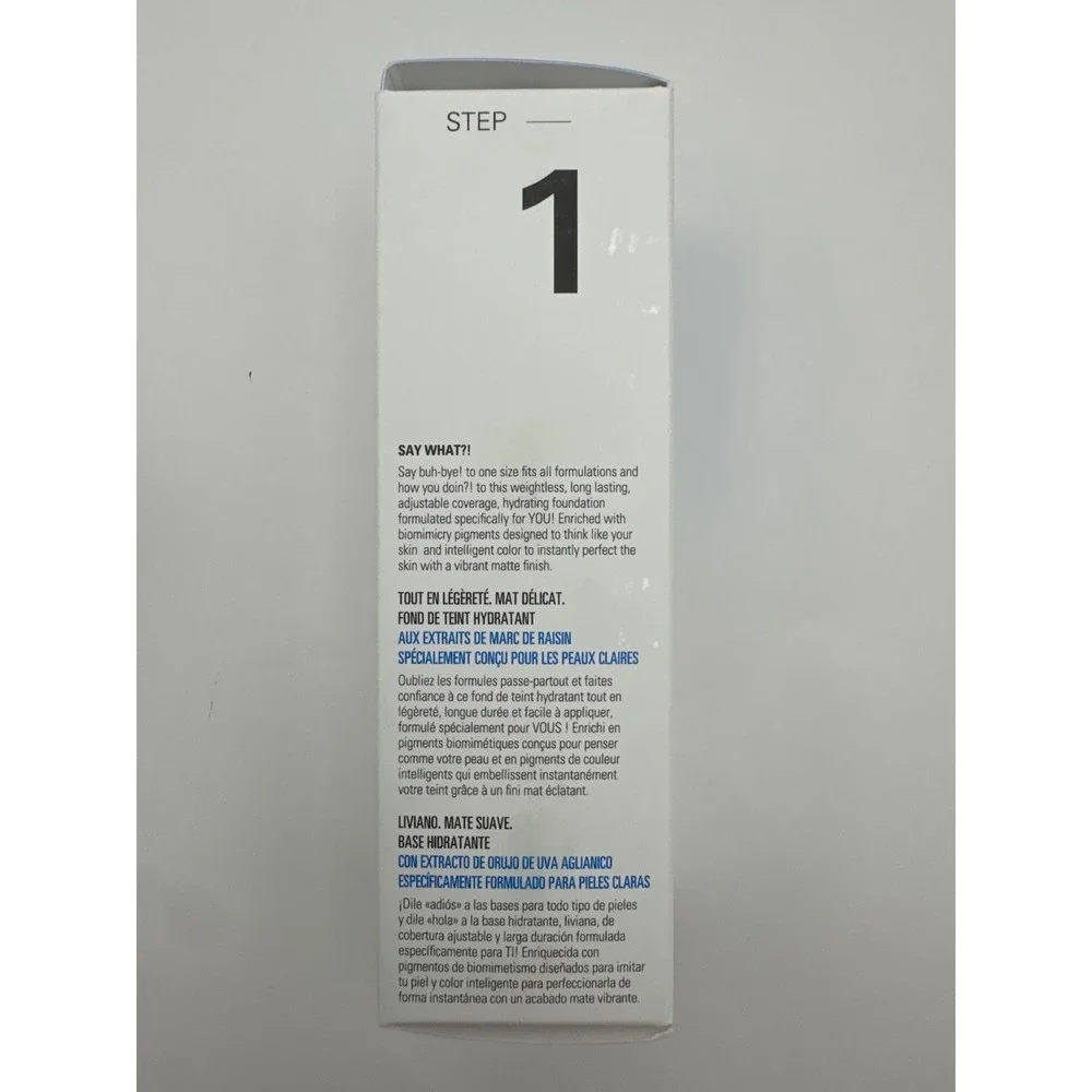 UOMA Beauty Say What?! Weightless Soft Matte‎ Hydrating Foundation Fair Lady T2W